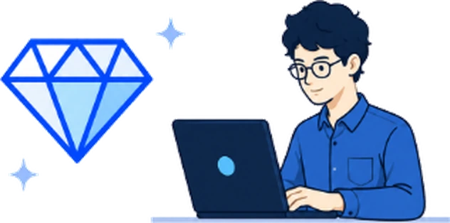 尖る職人タイプのイラスト